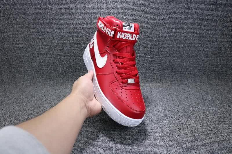 Nike Supreme x Nike Air Force 1 High QS  Shoes Red Men/Women 6