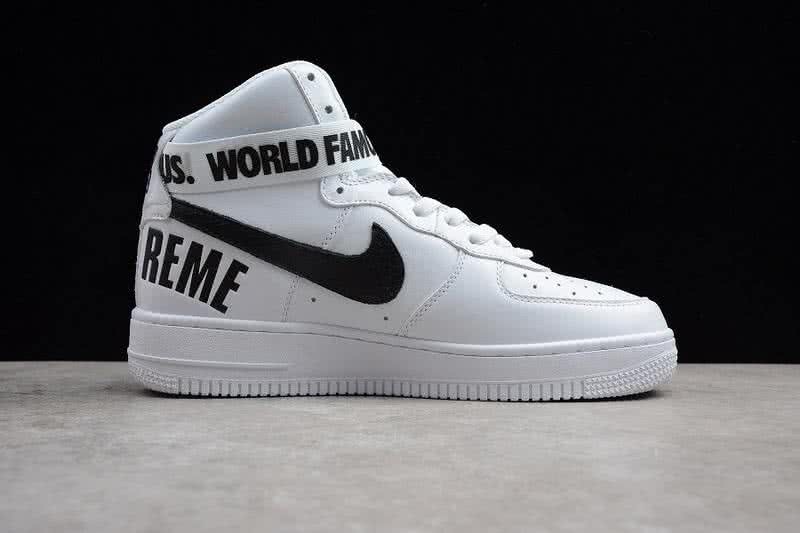 Nike Air Force 1 X Supreme Shoes White Men/Women 3