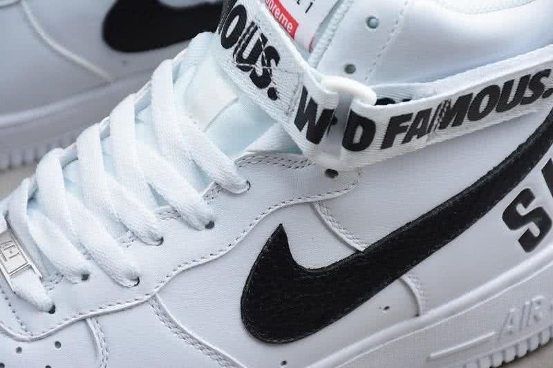 Nike Air Force 1 X Supreme Shoes White Men/Women 5