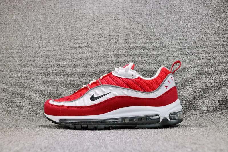 Nike Max 98 Men White Red Shoes 8