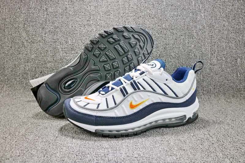Nike Max 98 Men White Blue Shoes 1