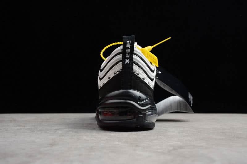Nike Air Max97×Kappa Women Men Black White Shoes 8