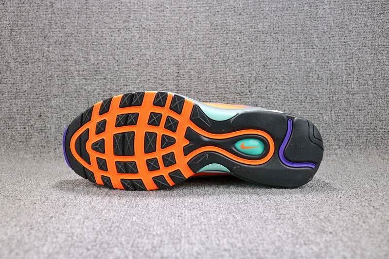  Nike Air Max 98 QS Men Blue Orange Shoes 5