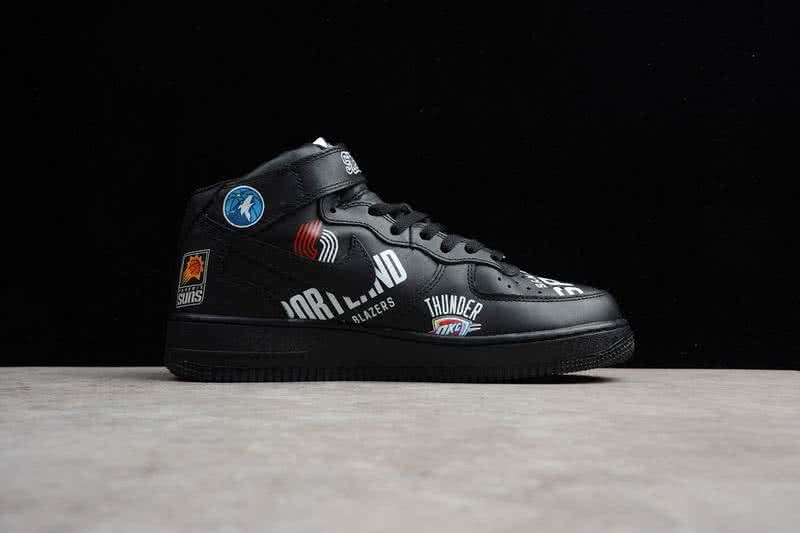 Supreme x NBA x Nike Air Force 1 AF1 Shoes Black Men 3