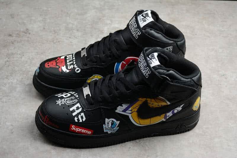 Supreme x NBA x Nike Air Force 1 AF1 Shoes Black Men 7