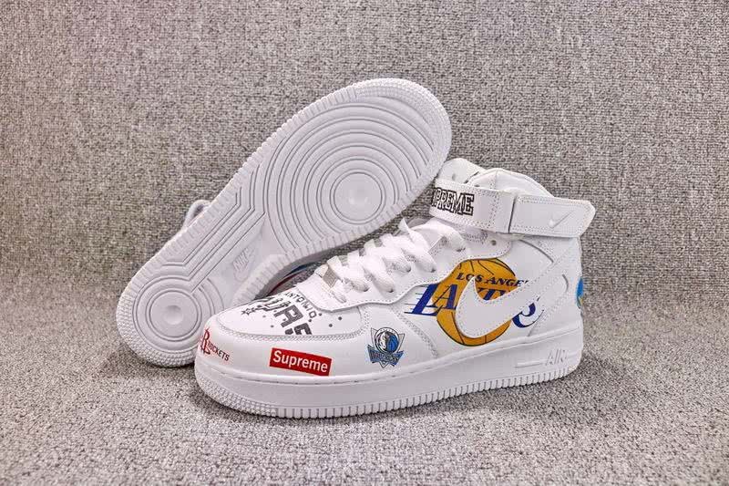 Supreme x NBA x Nike Air Force 1 AF1 Shoes White Men 1