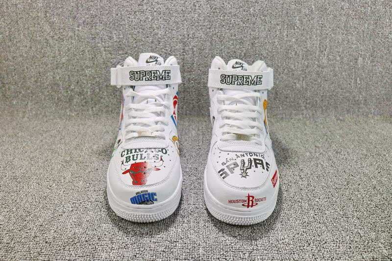 Supreme x NBA x Nike Air Force 1 AF1 Shoes White Men 4