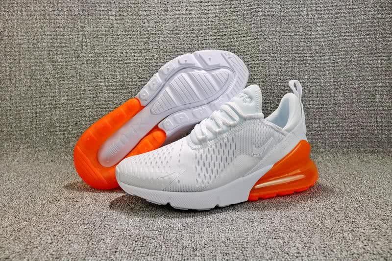 Nike Air Max 270 Women Men Orange White Shoes 1