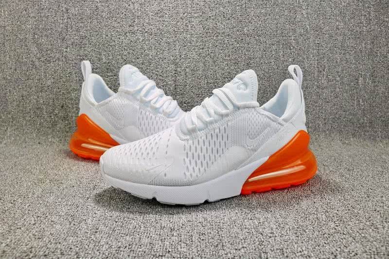 Nike Air Max 270 Women Men Orange White Shoes 2