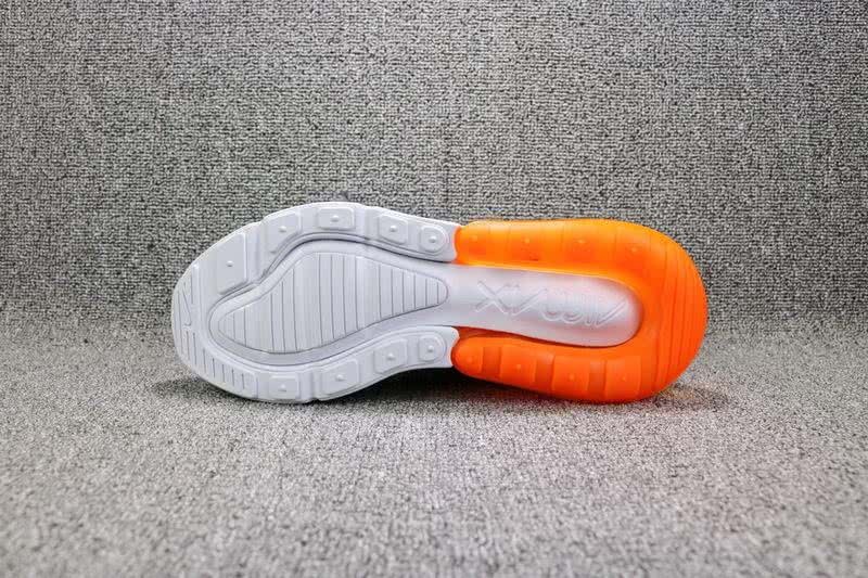 Nike Air Max 270 Women Men Orange White Shoes 5