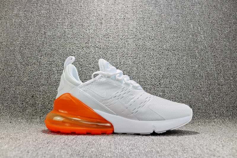 Nike Air Max 270 Women Men Orange White Shoes 7