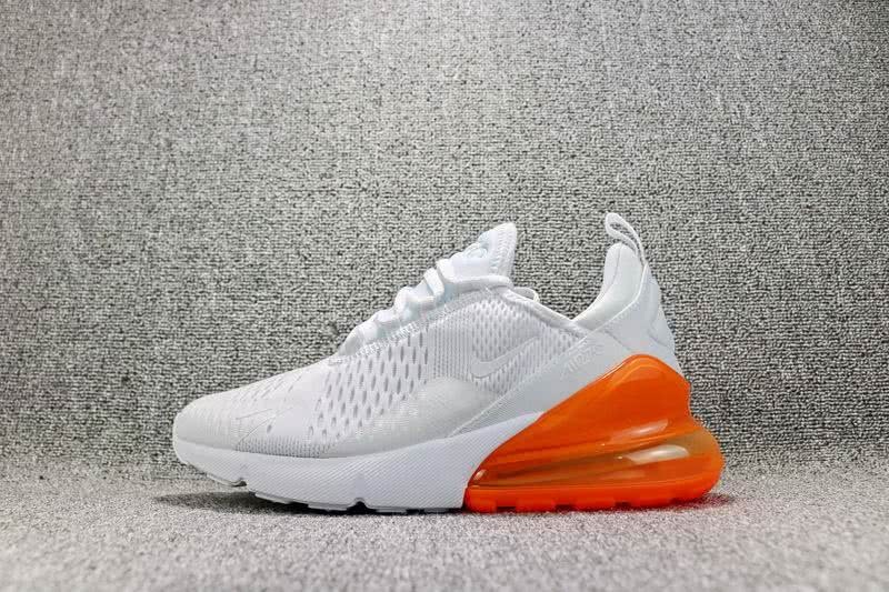Nike Air Max 270 Women Men Orange White Shoes 8