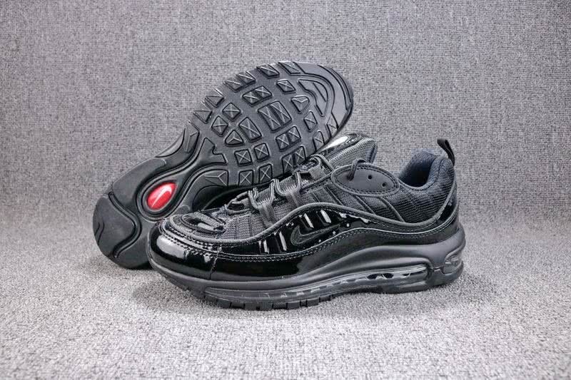 Supreme x Nike Air Max 98 Men Black Shoes 1
