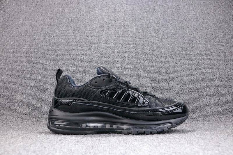 Supreme x Nike Air Max 98 Men Black Shoes 7