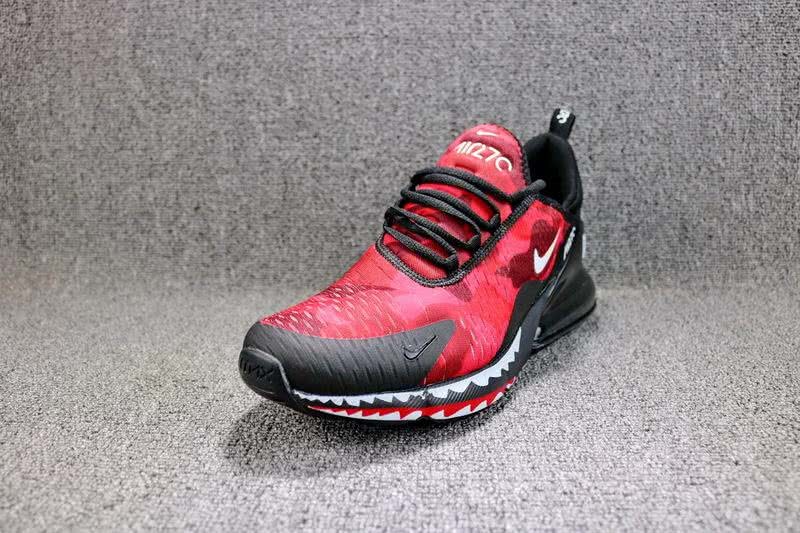 A Bathing APE x Nike Air Max 270 Men Black Red Shoes 6