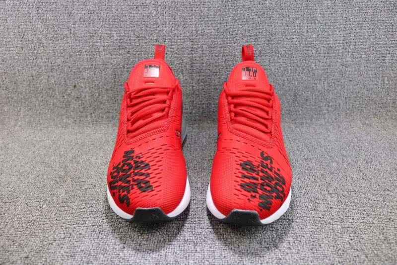 Nike Air Max 270 Men Red Shoes 4