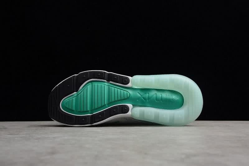 Nike Air Max 270 Flyknit White Blue Shoes Women 3