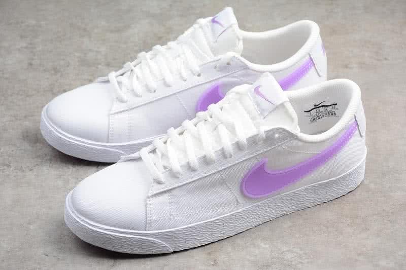 Nike Blazer Low SD Sneakers White Purple Women 1