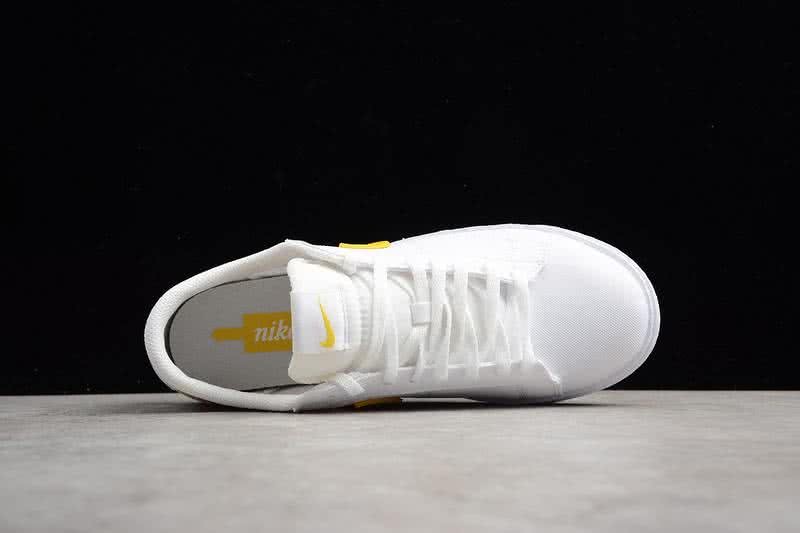 Nike Blazer Low SD Sneakers White Yellow Women 5
