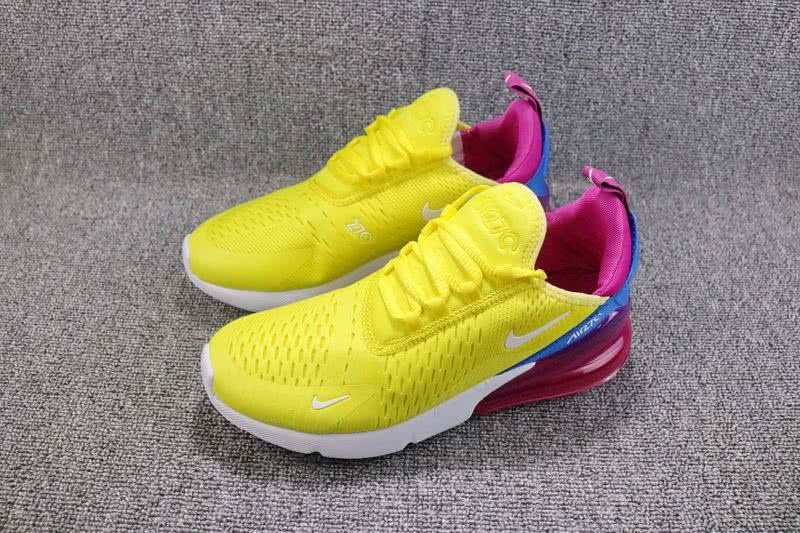 Nike Air Max 270 Women Yellow Pink Shoes 2