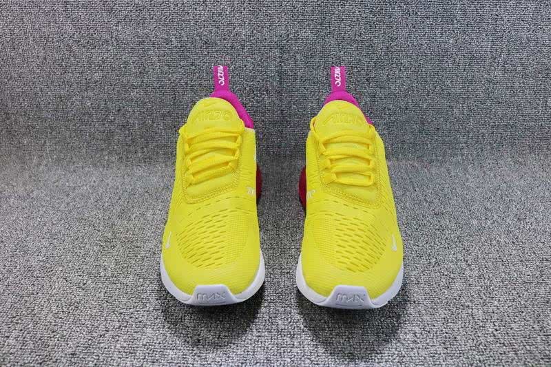 Nike Air Max 270 Women Yellow Pink Shoes 5