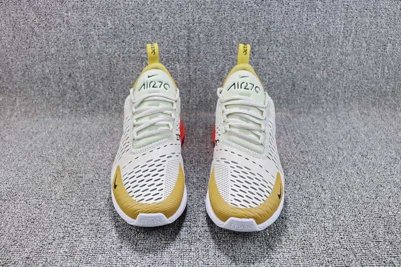 Nike Air Max 270 Women White Gold Shoes 5