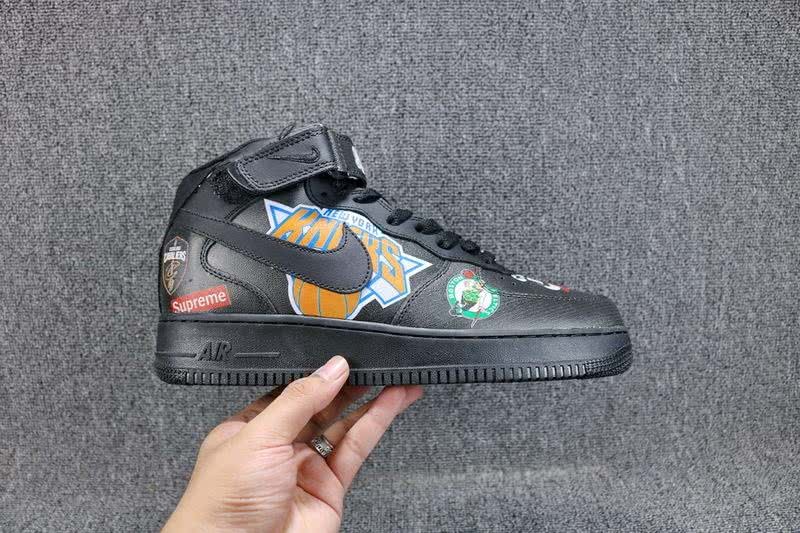 Supreme x NBA x Nike Air Force 1 AF1 Shoes Black Men 5
