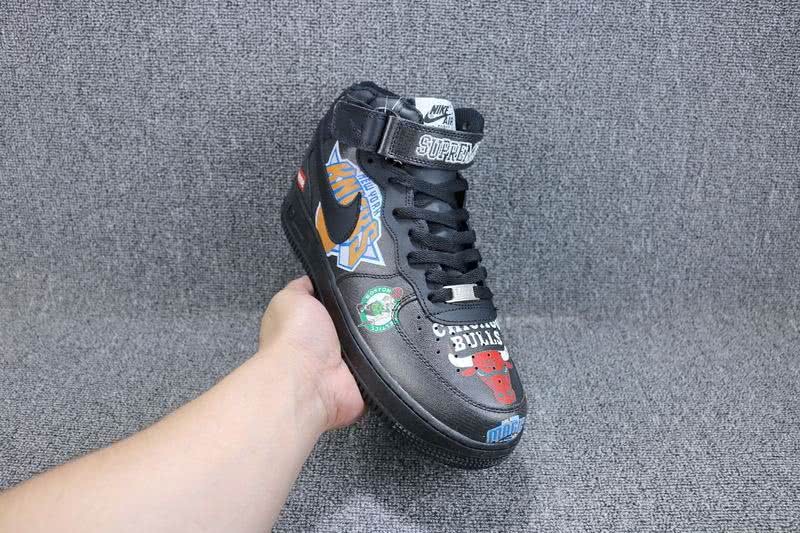 Supreme x NBA x Nike Air Force 1 AF1 Shoes Black Men 6