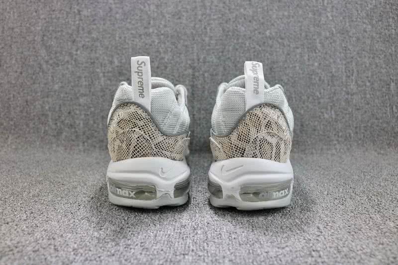 Supreme x Nike Air Max 98 Men White Shoes 3