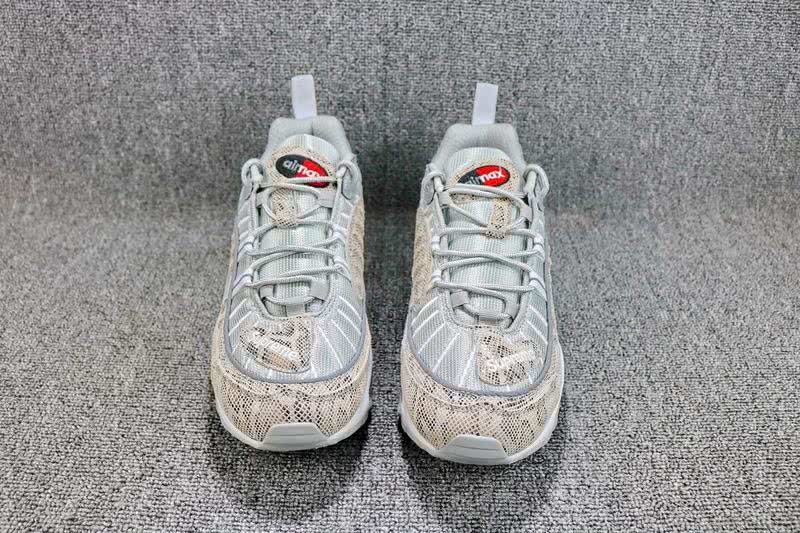 Supreme x Nike Air Max 98 Men White Shoes 4
