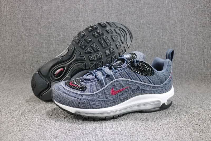 Supreme x Nike Air Max98 Men Grey Shoes 1