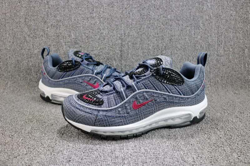 Supreme x Nike Air Max98 Men Grey Shoes 2