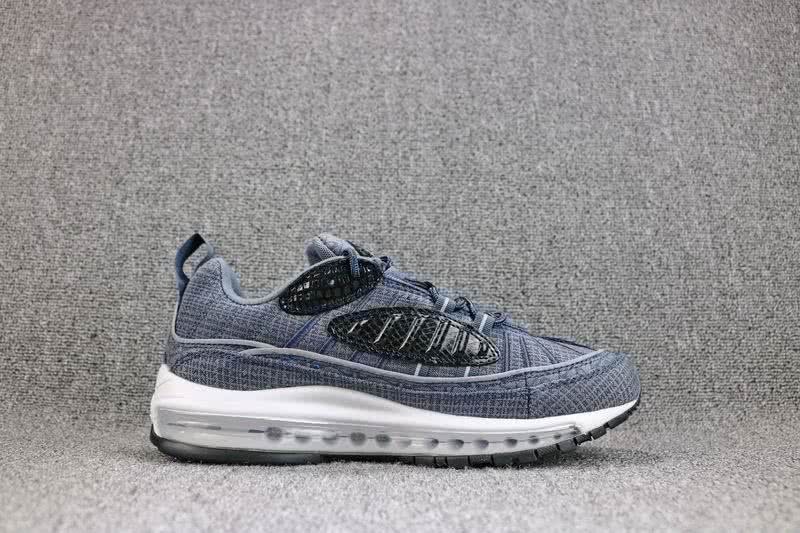 Supreme x Nike Air Max98 Men Grey Shoes 7
