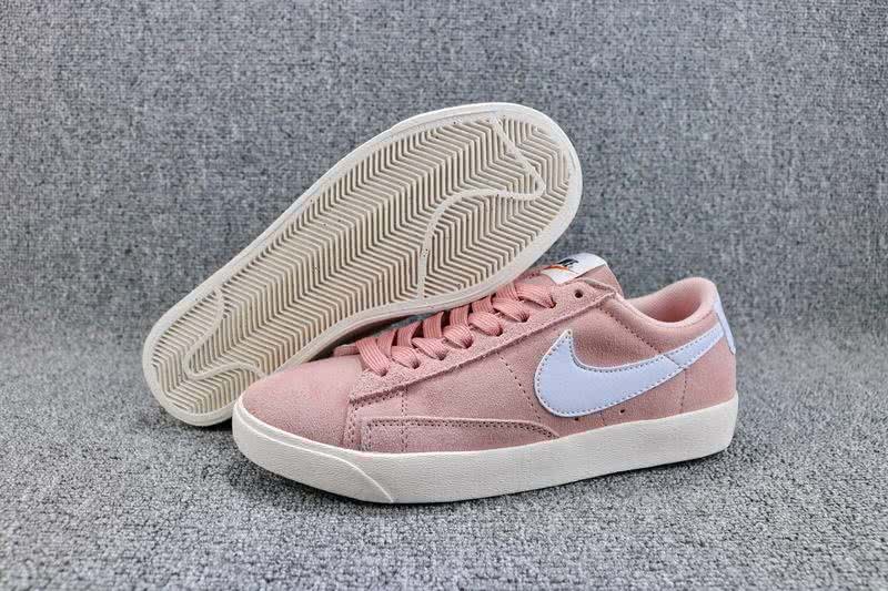 Nike Blazer Low SD Sneakers Suede Pink White Women 2