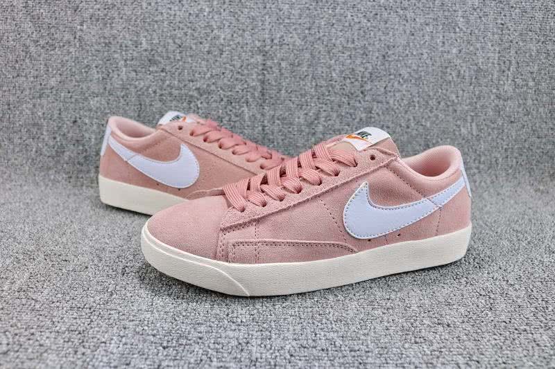 Nike Blazer Low SD Sneakers Suede Pink White Women 3