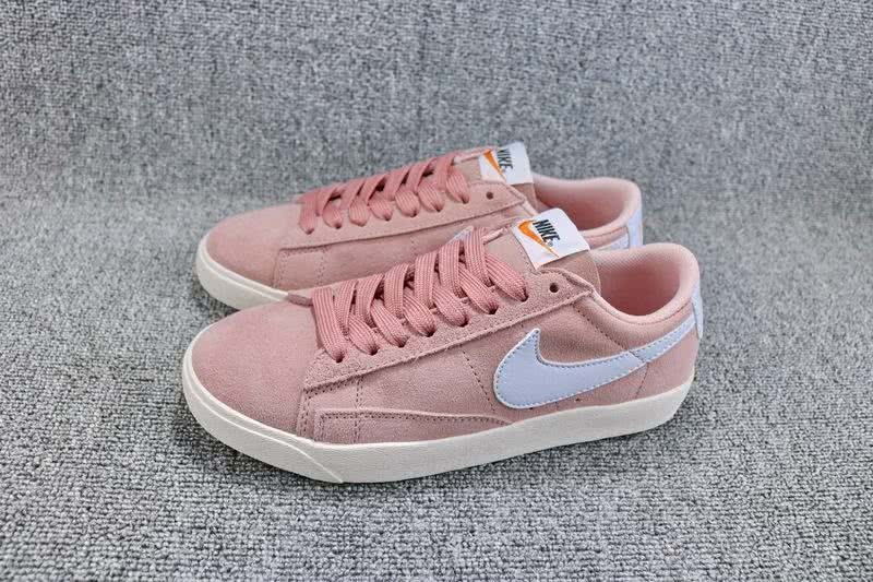 Nike Blazer Low SD Sneakers Suede Pink White Women 1