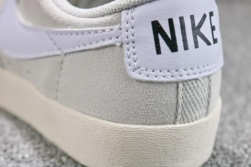 Nike Blazer Low SD Sneakers Suede Light Grey White Women 6