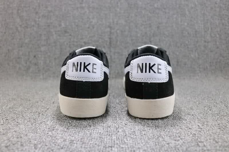 Nike Blazer Low SD Sneakers Suede Black White Women 4