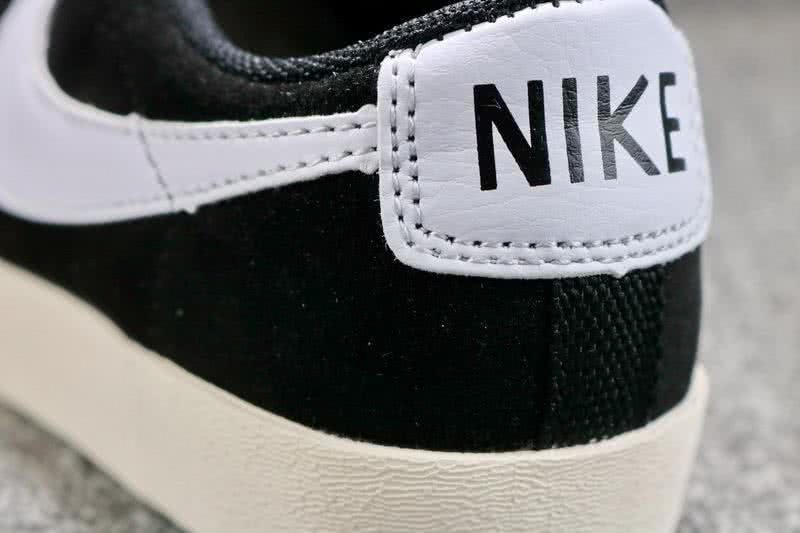 Nike Blazer Low SD Sneakers Suede Black White Women 7
