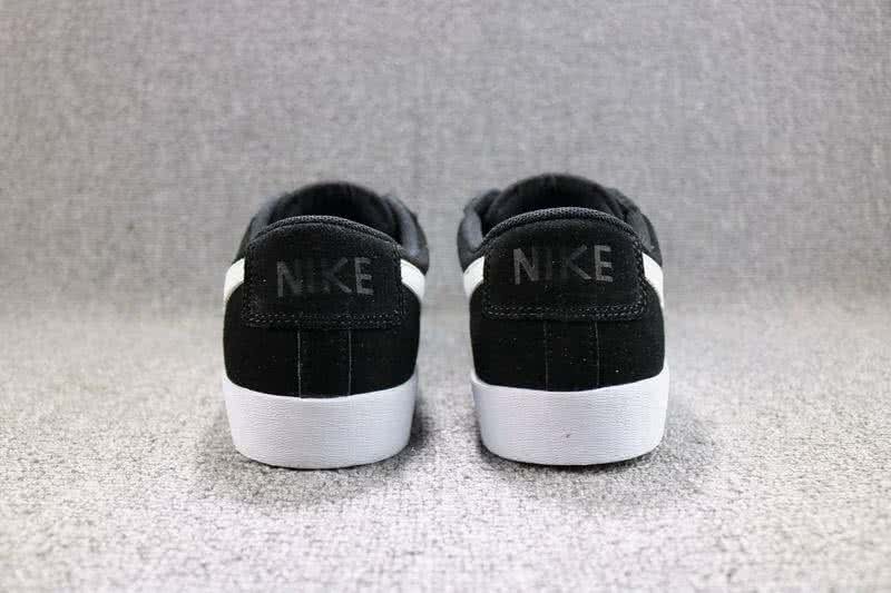 Nike Blazer Low Sneakers Suede Black White Men 4