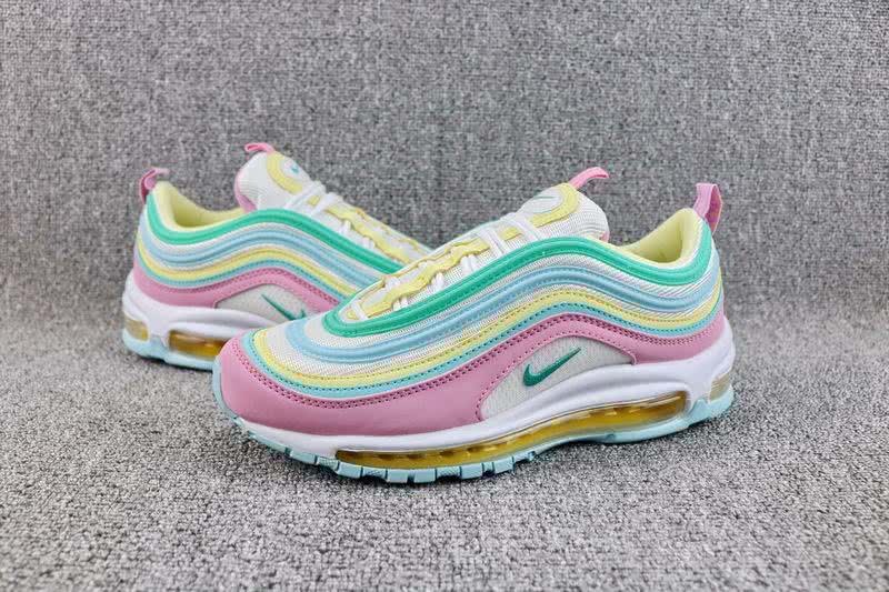  Nike Air Max 97 OG  Women Yellow Green Pink Shoes 2