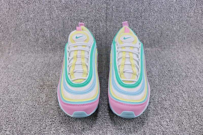  Nike Air Max 97 OG  Women Yellow Green Pink Shoes 4