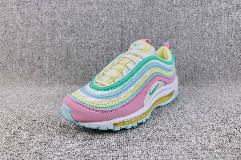  Nike Air Max 97 OG  Women Yellow Green Pink Shoes 5
