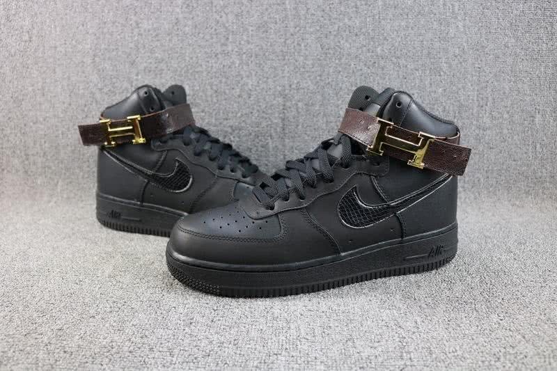 Nike Hermes air  force 1S Shoes Black Men 2