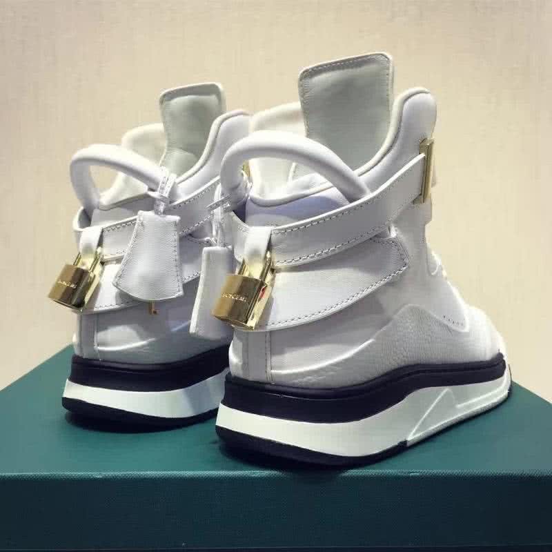 Buscemi Sneakers High Top White Leather Lock And Belts Men 7