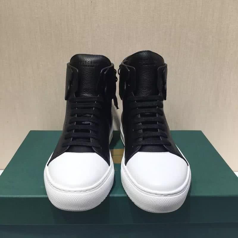 Buscemi Sneakers High Top Leather Black And White Men And Women 3