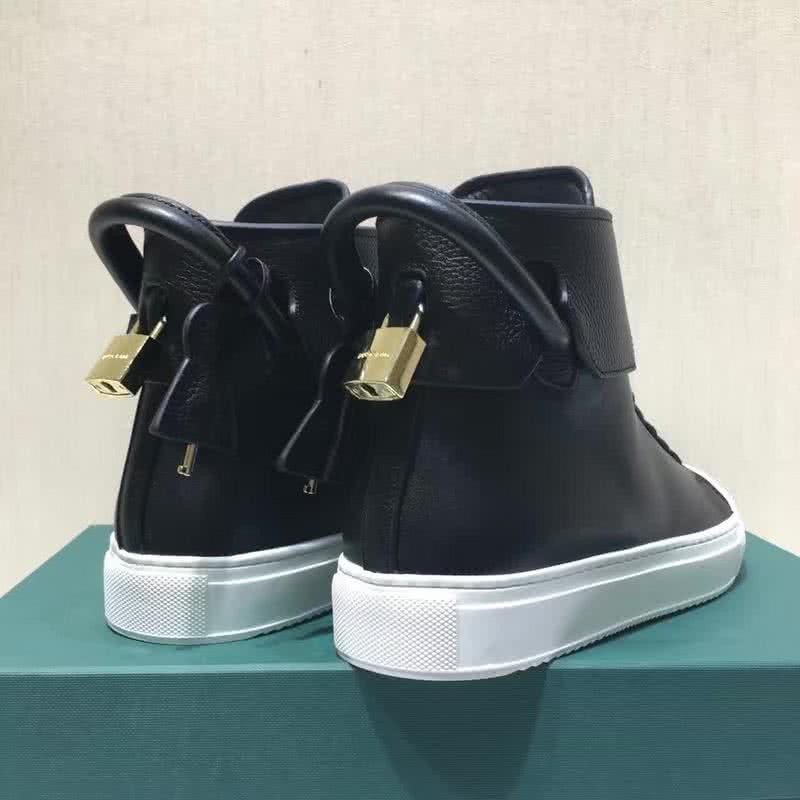Buscemi Sneakers High Top Leather Black And White Men And Women 5