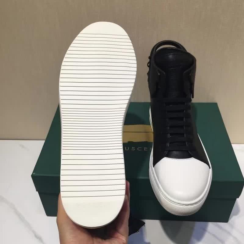 Buscemi Sneakers High Top Leather Black And White Men And Women 9