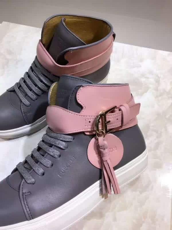 Buscemi Sneakers High Top Grey And Pink Upper White Sole Men And Women 6