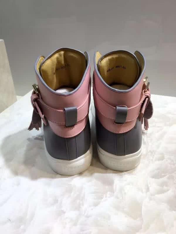 Buscemi Sneakers High Top Grey And Pink Upper White Sole Men And Women 8